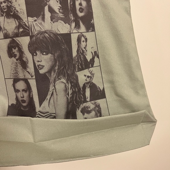 International Merch The Eras Tour Tote Bag Taylor Swift Dates Cities Gray Grey - Picture 8 of 8